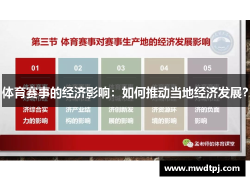体育赛事的经济影响：如何推动当地经济发展？